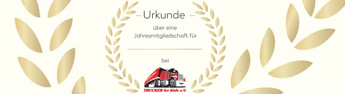 Mitglieds-Urkunde zum verschenken!