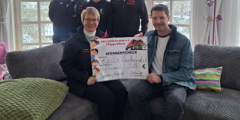 Spendenübergabe von 5000€ an Kjells Wunderland e.V 