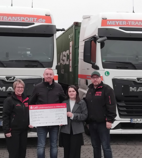 2500 Euro für „Trucker for Kids“